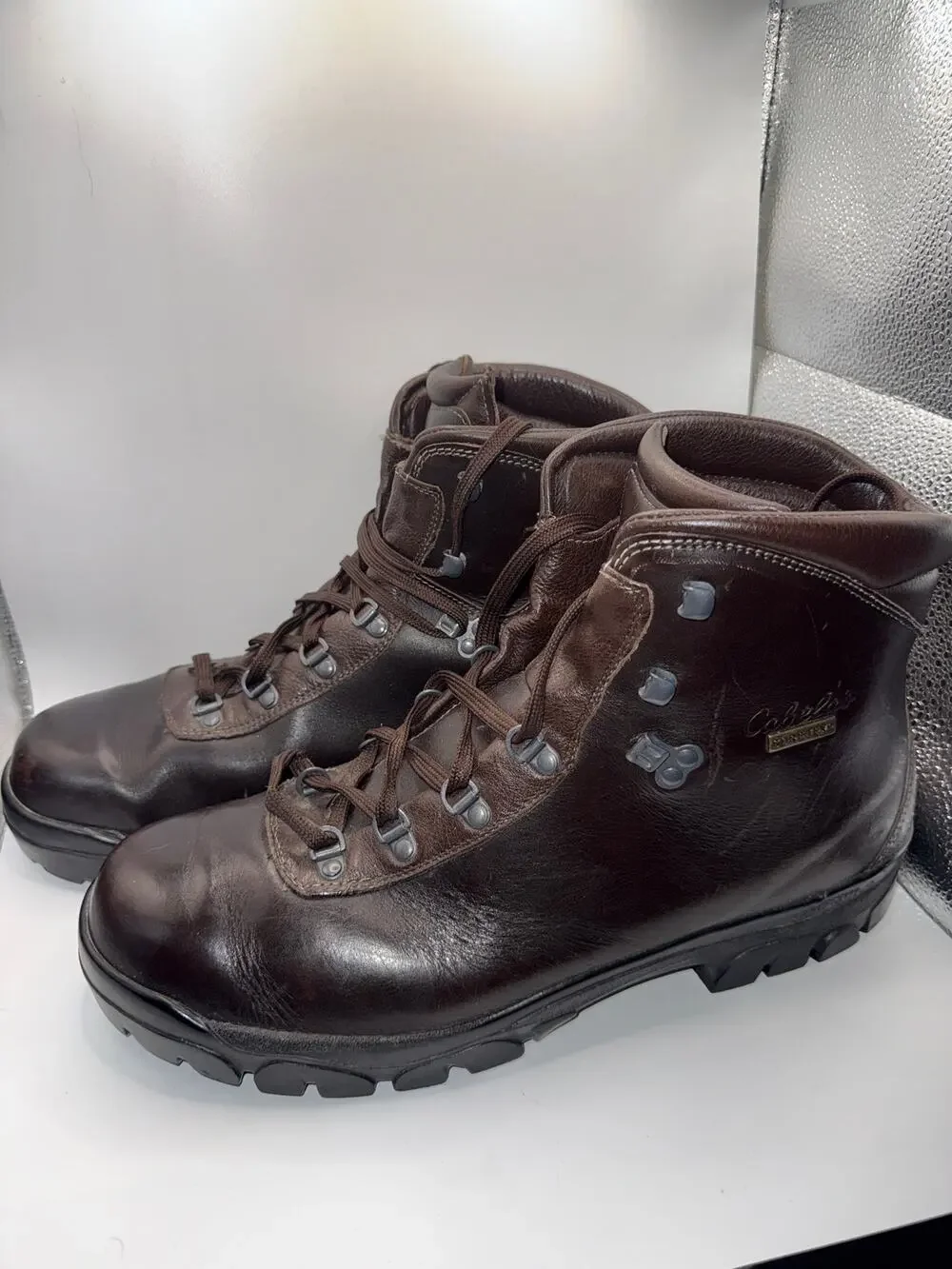 Cabela’s AKU Gore-Tex Hiking Boots Men’s 14 Brown Leather Waterproof